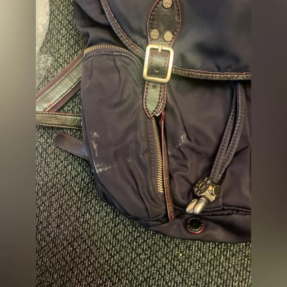 MZ Wallace Marlena Plum Purple Nylon Bedford Medium Backpack